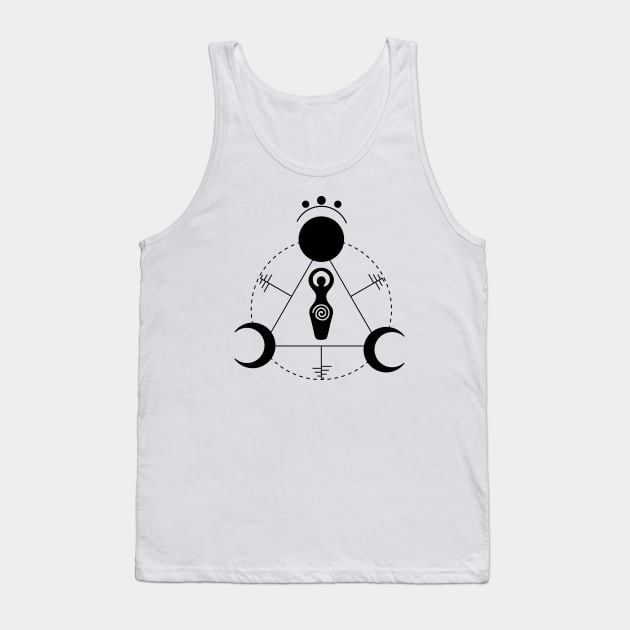 Triple Moon Goddess Tank Top by CelestialStudio